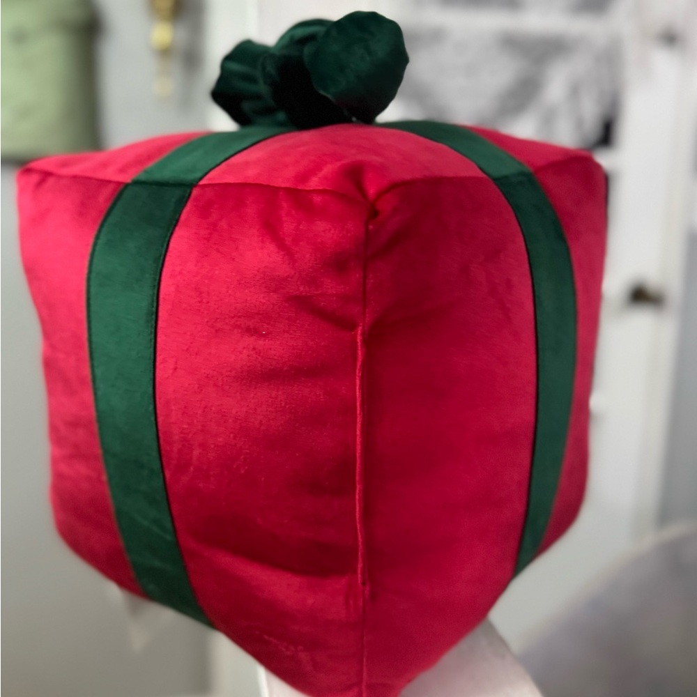 Red and Green Decorative Pillow